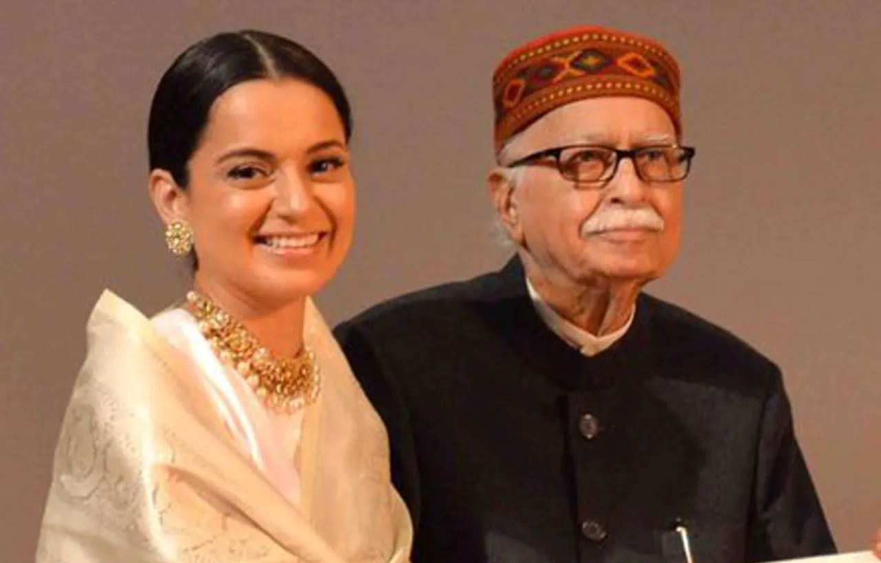 Mr L .K. Advani Complimented Kangana Ranaut For Her Wonderful Direction Of Manikarnika