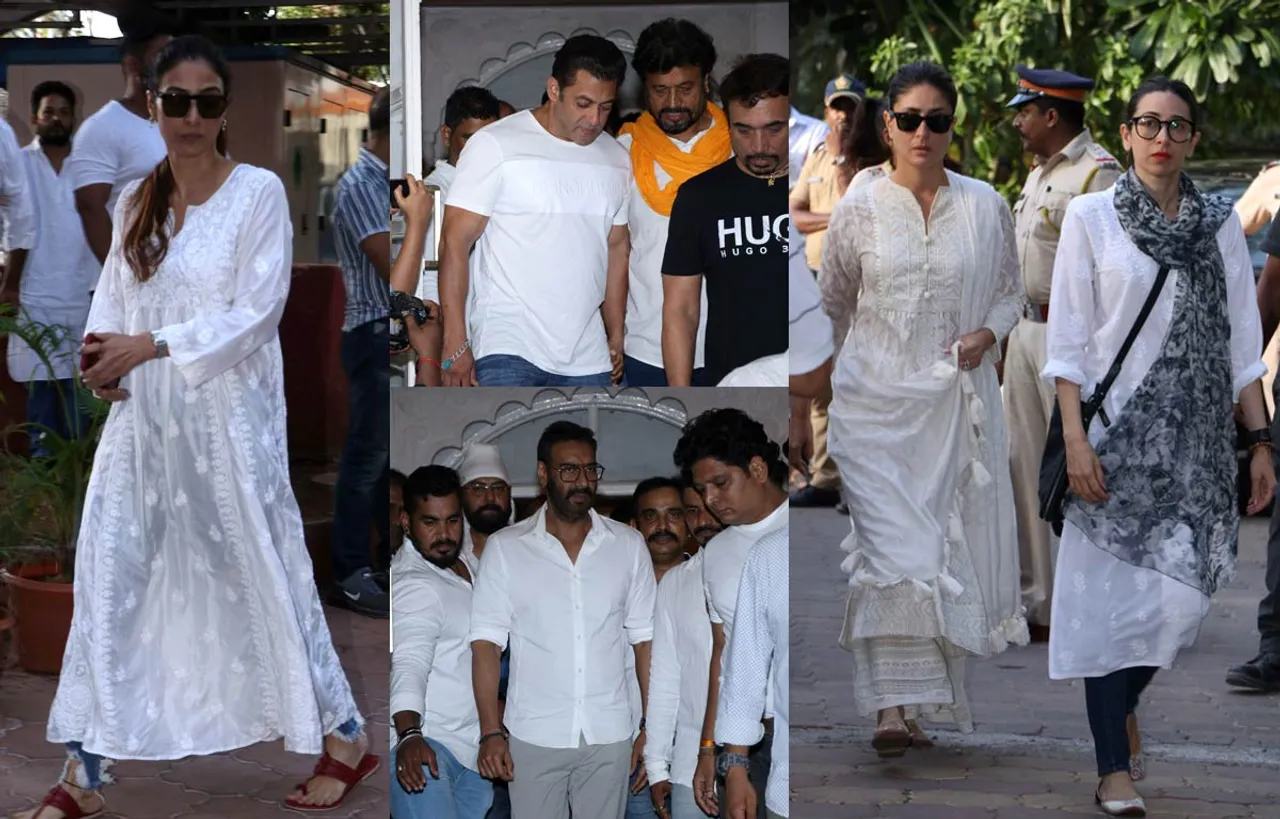 Bollywood Stars Attend A Prayer Meeting For The Late Bollywood The Stunt, Action Choreographer And Film Director Veeru Devgan In Mumbai