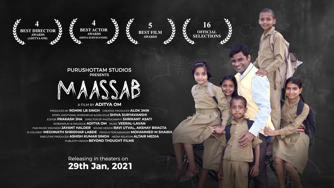 Multiple Award winning Hindi film Maassab releasing on 29th jan 2021.