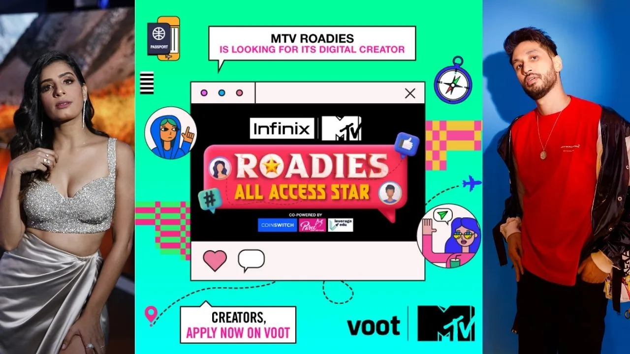 Arjun Kanungo and VJ Gaelyn, hunt for the next big digital face, on MTV India’s Infinix Smartphones Roadies All Access Star