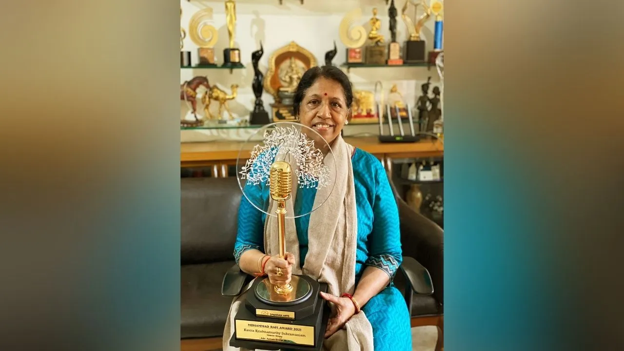 Rafiji was an iconic singer, I am humbled to receive the Mohammed Rafi award: Kavita Krishnamurti