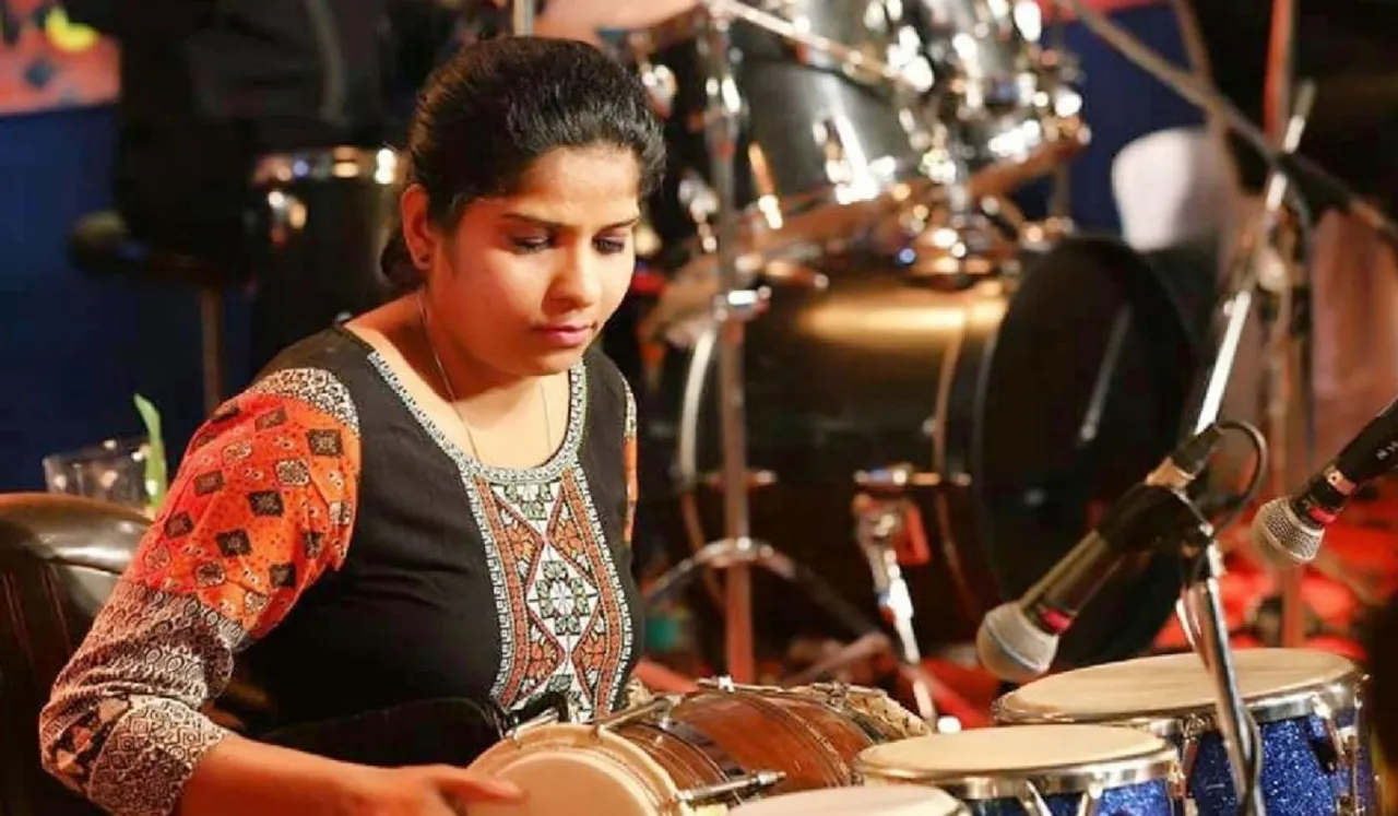 “Wish to create a record by playing combination of ‘ten’ different percussion instruments,” enthuses rhythm-sensation Neesha Mokal on Intl. Women’s Day