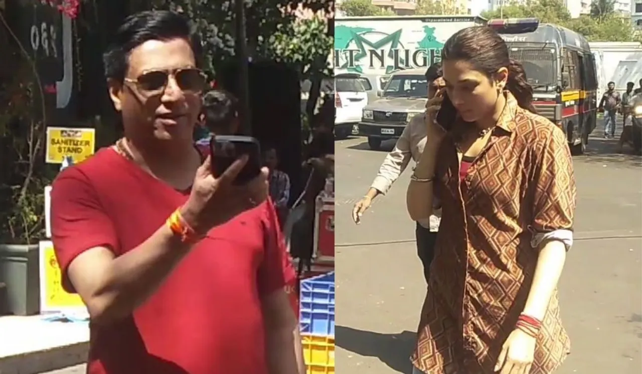 Actress Tamannaah Bhatia & Madhur Bhandarkar gets snapped by Paparazzi