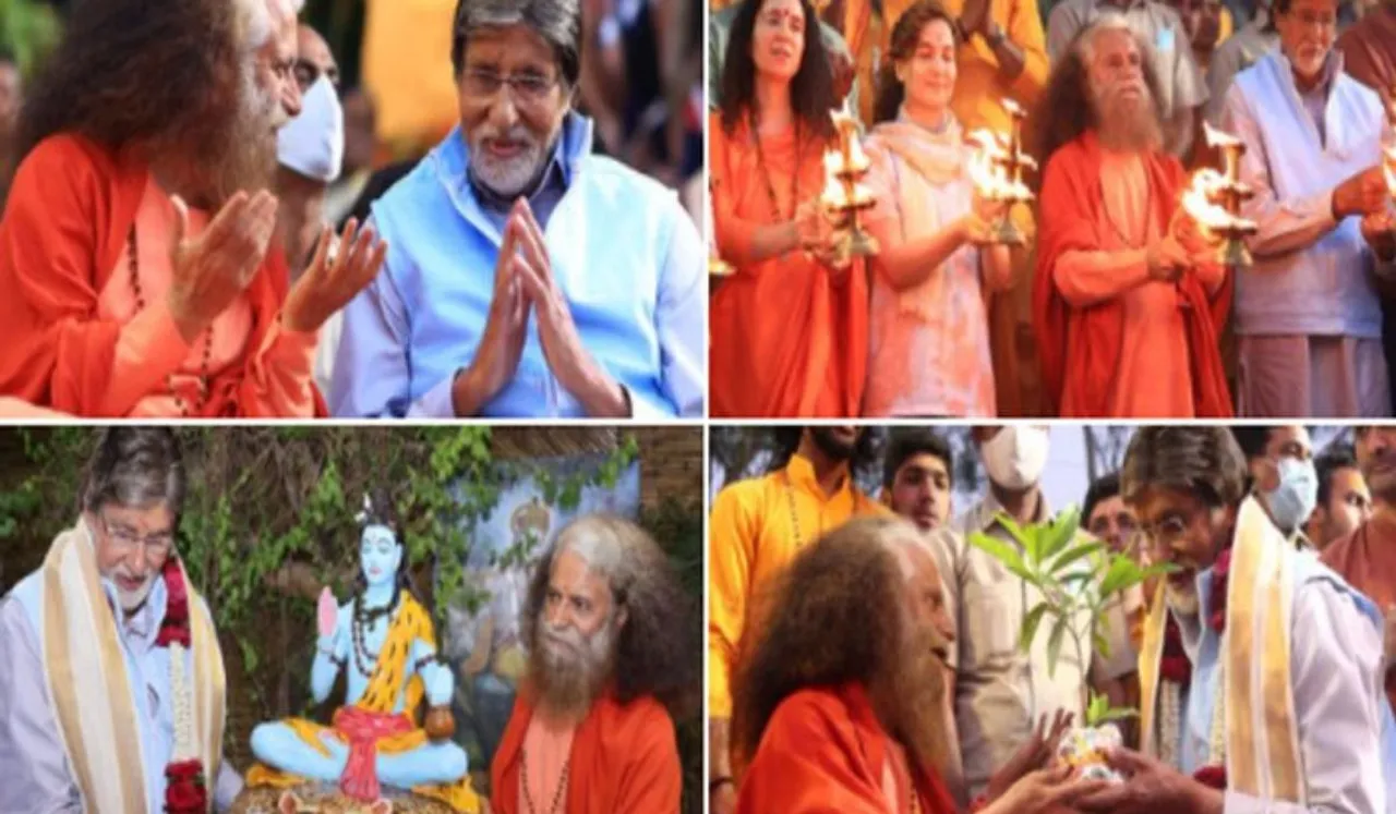 Megastar Amitabh Bachchan performs Ganga Aarti in Rishikesh