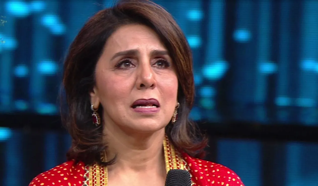 Neetu Kapoor gets emotional remembering Rishi Kapoor on the sets of Dance Deewane Juniors