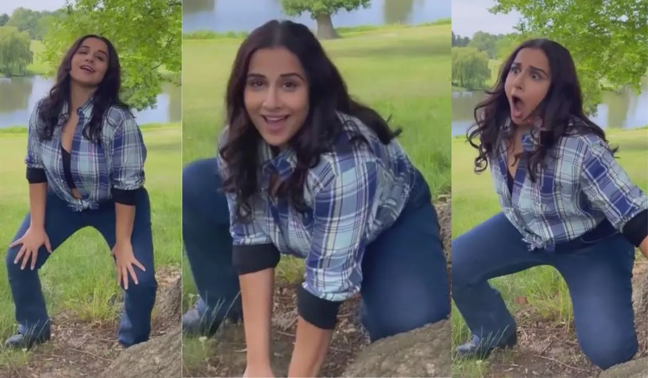 Vidya Balan tried to imitate latest viral trend of Beyonce's song Partition!! Check out what happened next!!