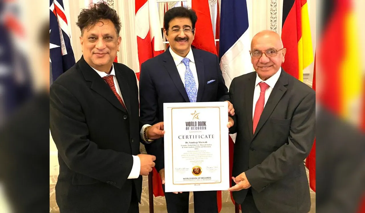 DR. Sandeep Marwah Honoured with World Book of Records London