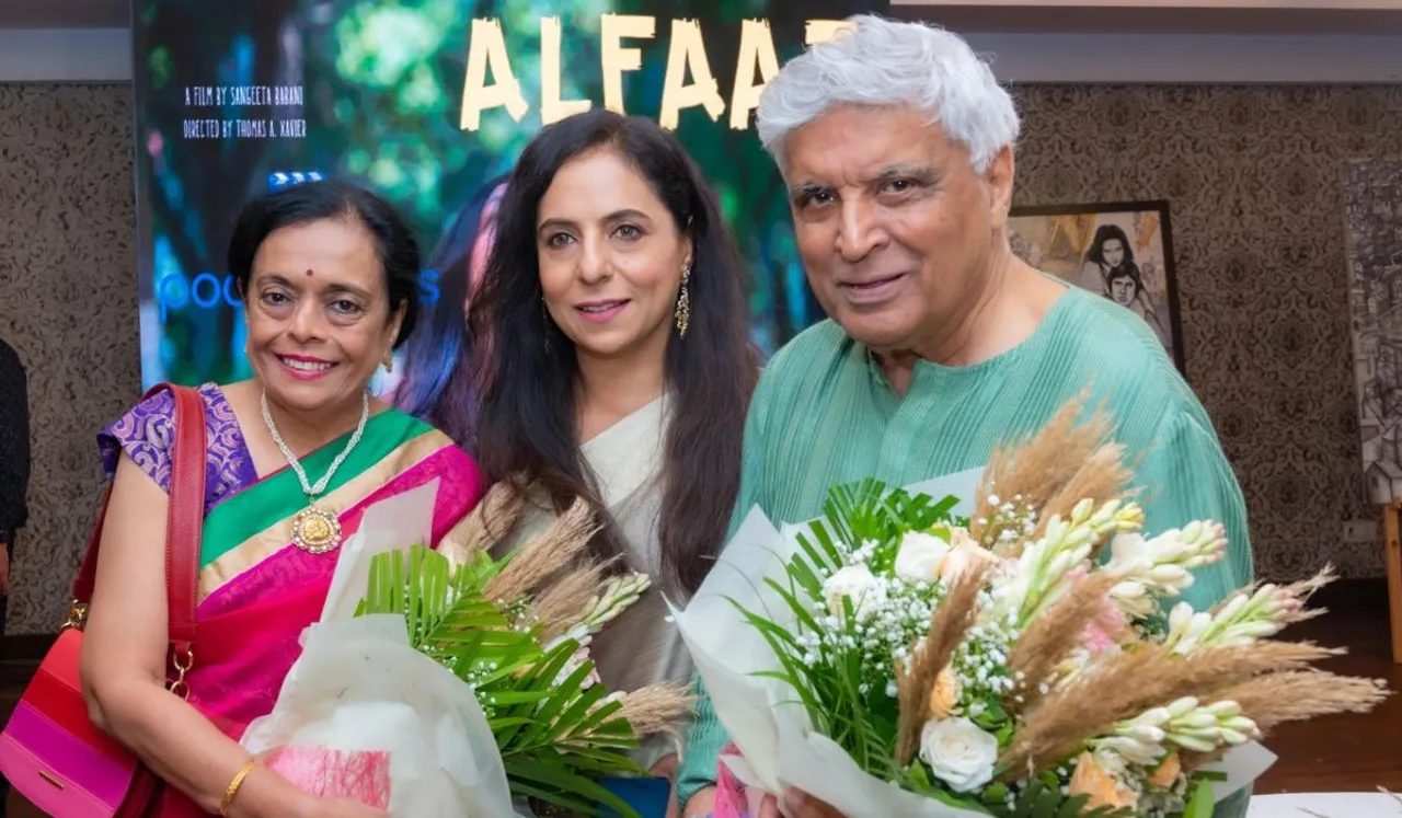 Javed Akhtar Graces Sangeeta Babani’s Alfaaz Screening