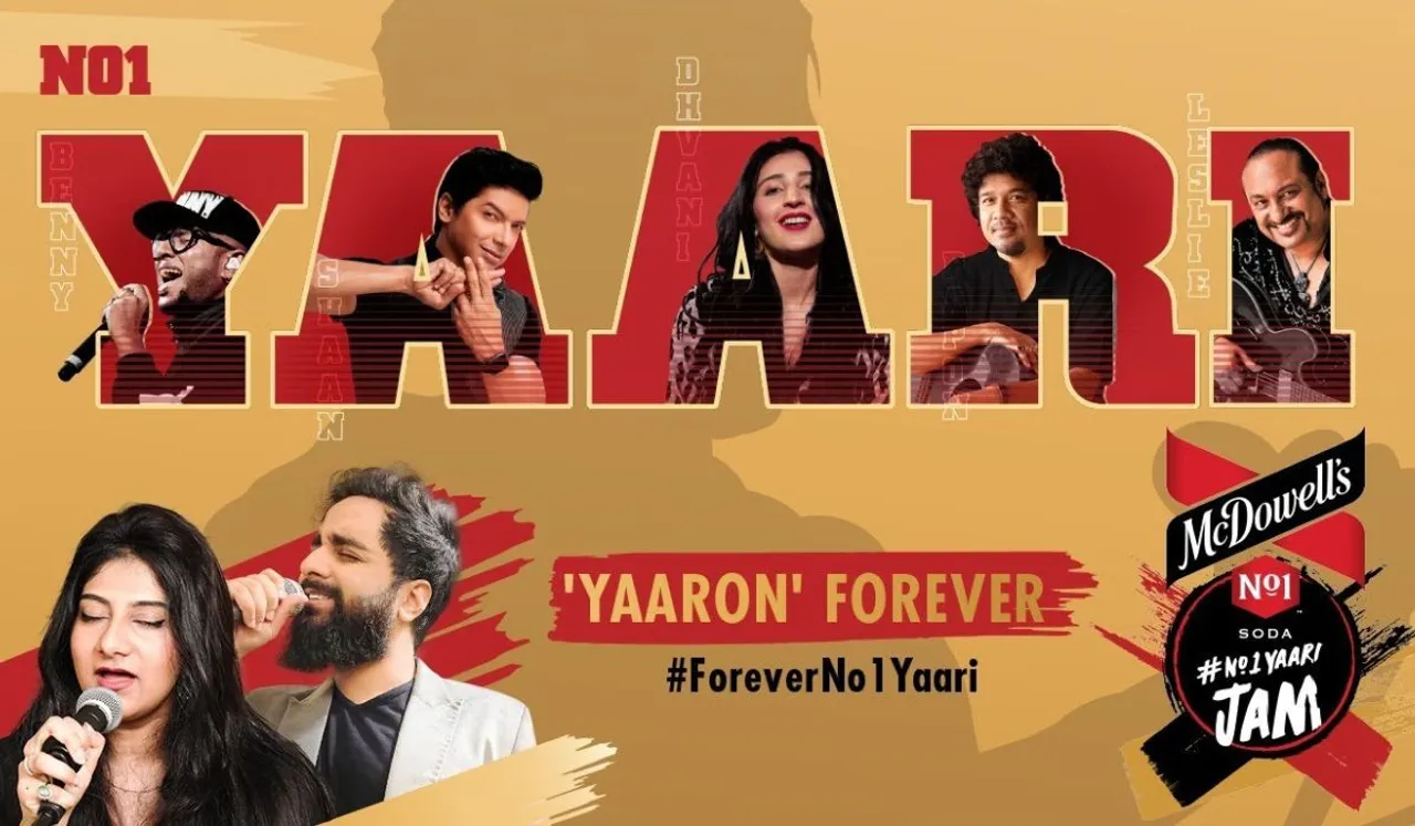 KK’s friends Shaan, Dhvani, Paponcome together to recreate the Yaari anthem for McDowell’s No1 Soda this Friendship Day