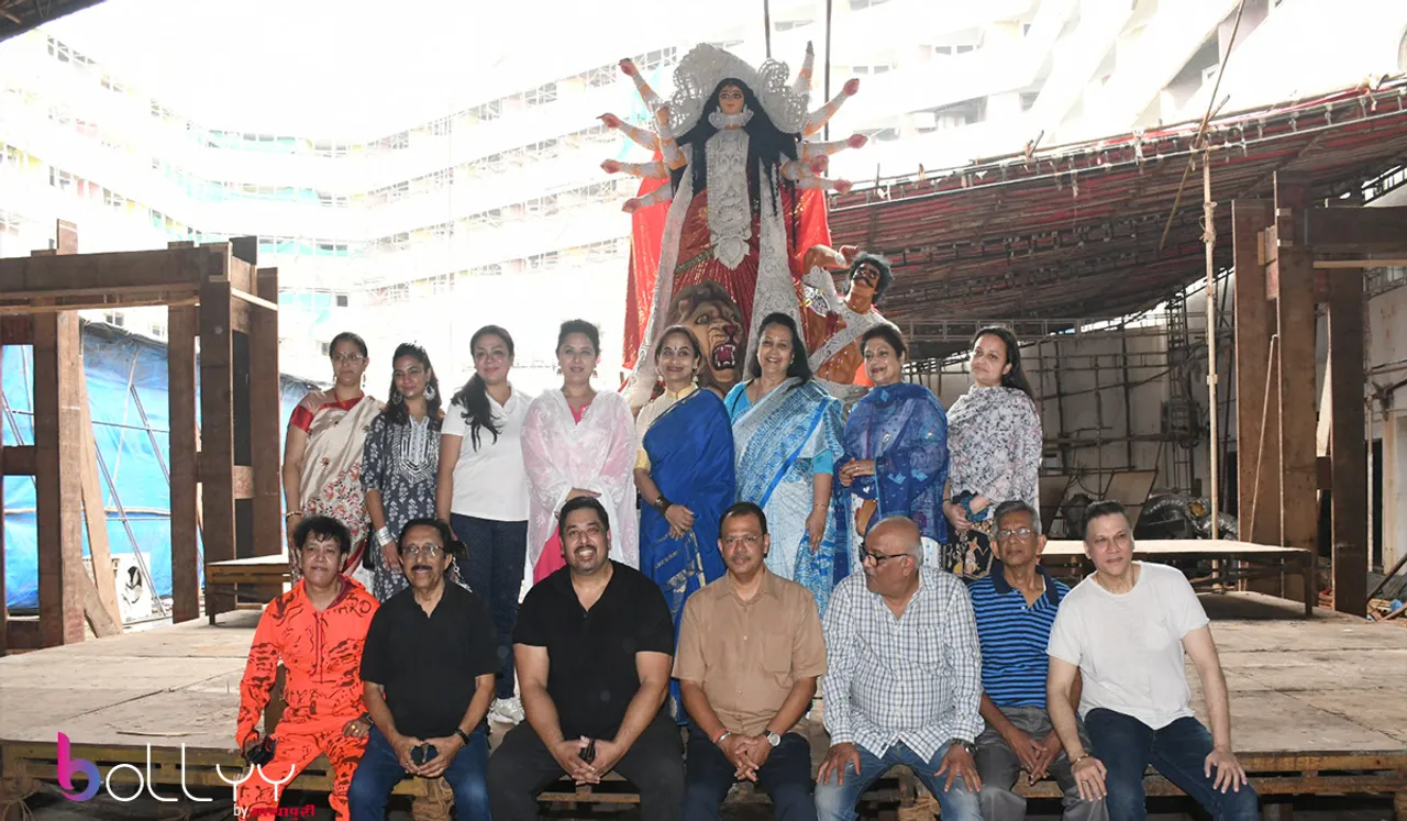 North Bombay Sarbojanin Durga Puja Samiti in their 75th year welcomes 11 ft tall eco- friendly protima of Durga Maa