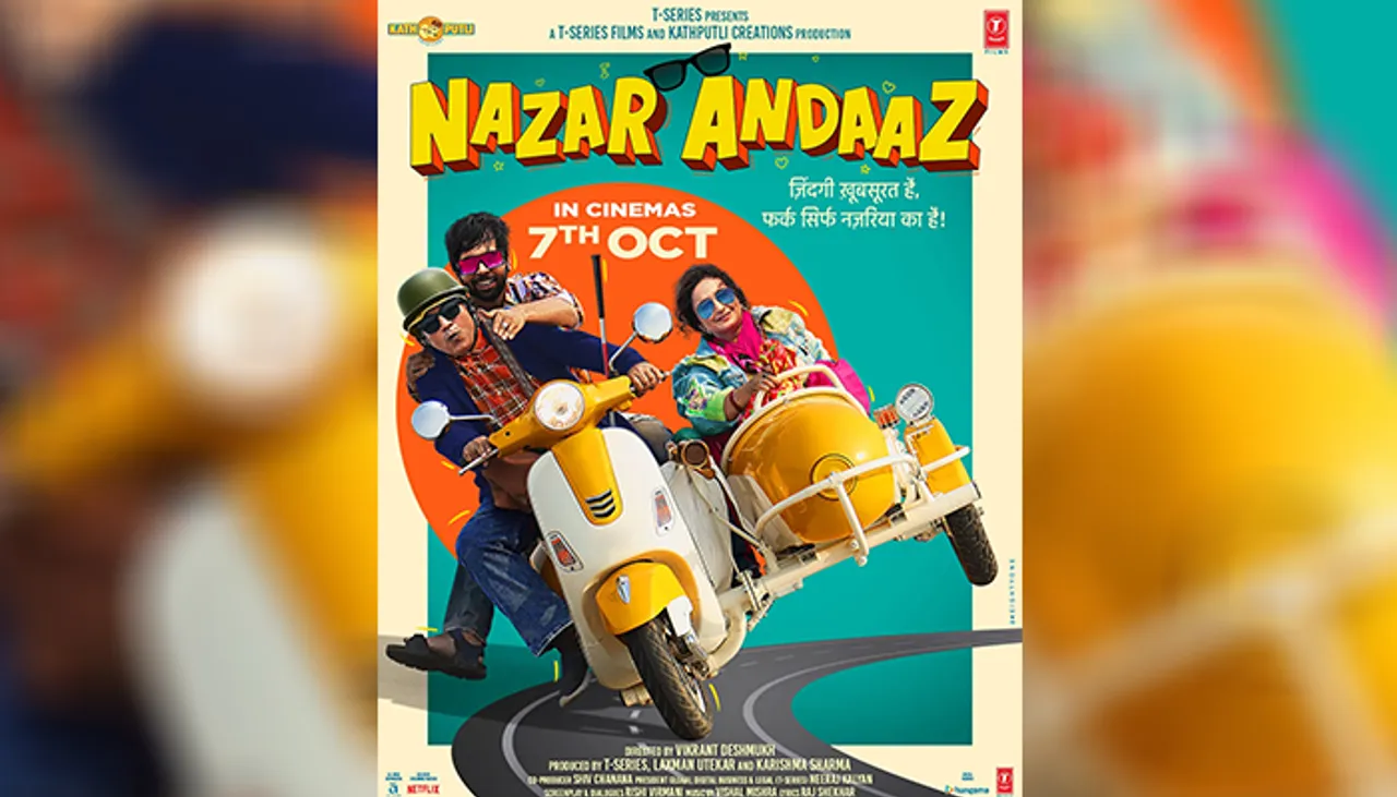 T-Series and Kathputli Creations Production’s ‘Nazarandaaz’ set to release on 7th October. Film poster out now!