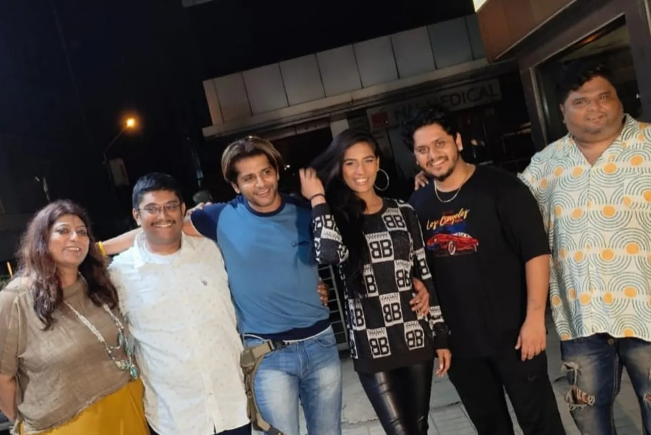 Dr. Anusha Srinivsan iyer, RIM Producer Karan Patel , Karanvir Bohra and Poonam Pandey