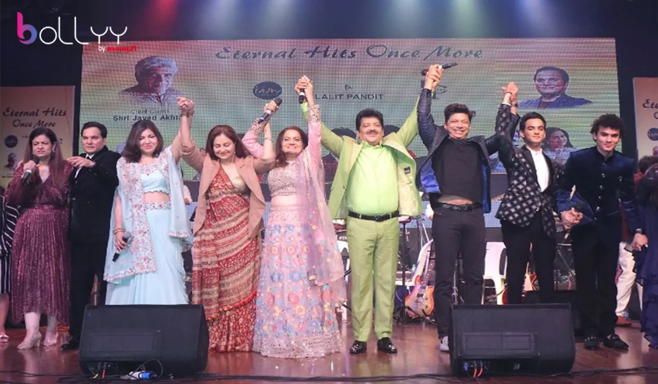 Music composer Lalit Pandit celebrated a grand musical concert 'Eternal Hits Once More' By Lalit Pandit along with Udit Narayan, Alka Yagnik, Shaan, Sadhna Sargam, Vijayta Pandit and Mamta Sharma