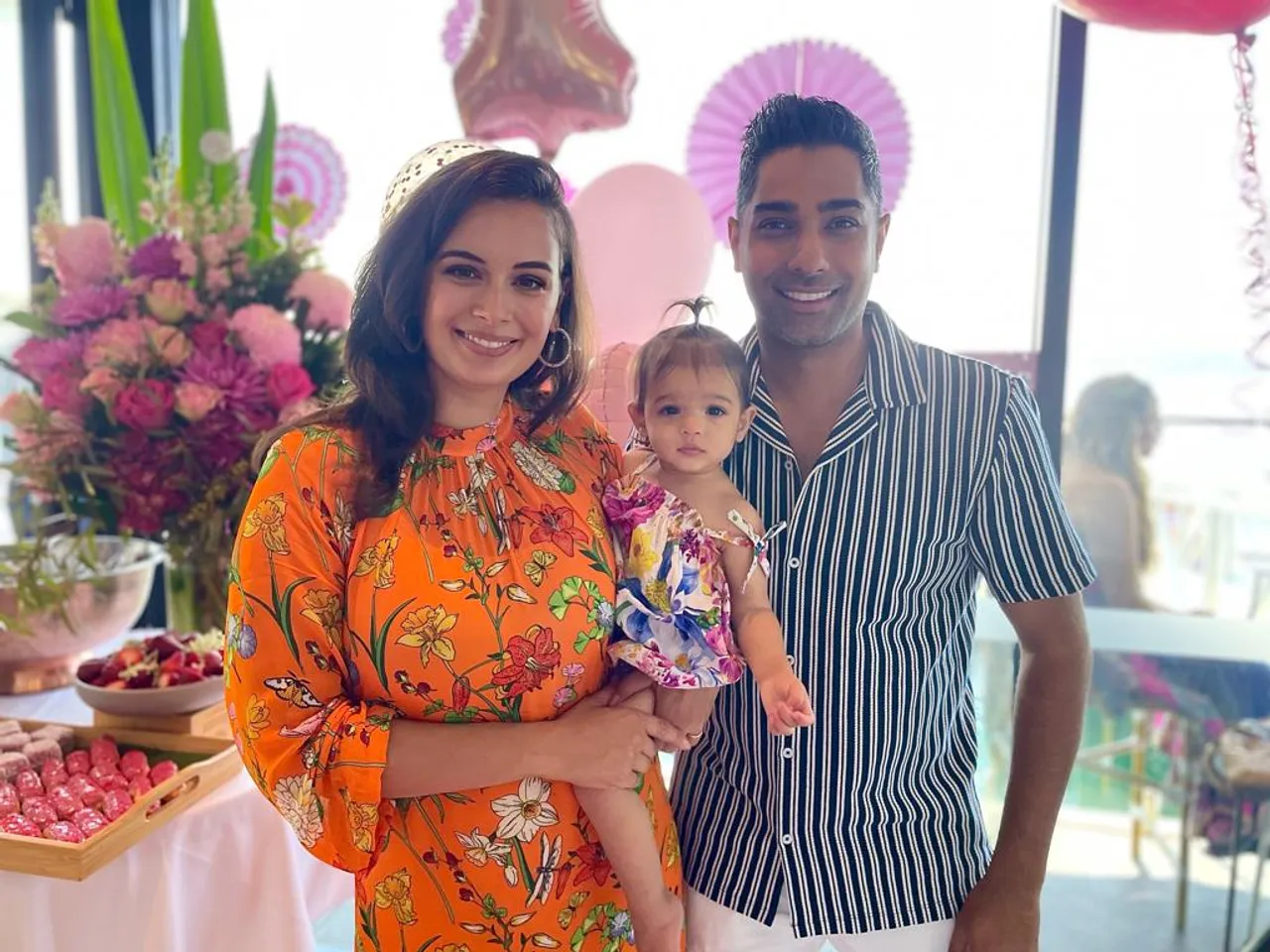 Evelyn Sharma reveals daughters face for the first time in this beautiful photo of Ava’s first birthday!