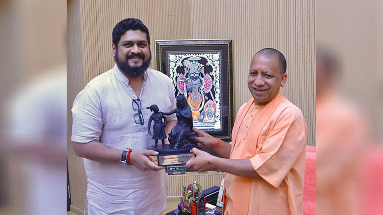 Om Raut Meets UP CM Yogi Adityanath (1)