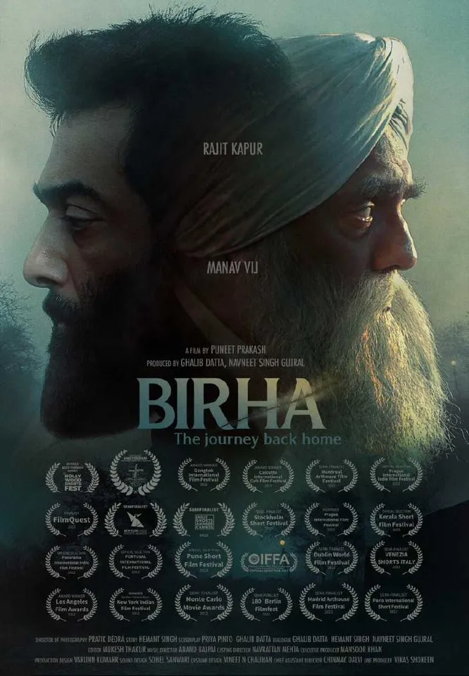 After winning big at the New York Indian Film Festival and Los Angeles Film Awards,  'Birha-the journey back home,'  starring Rajit Kapur, Manav Vij & Sahil Mehta now gets selected at the 'The Ottawa Indian Film Festival Awards'