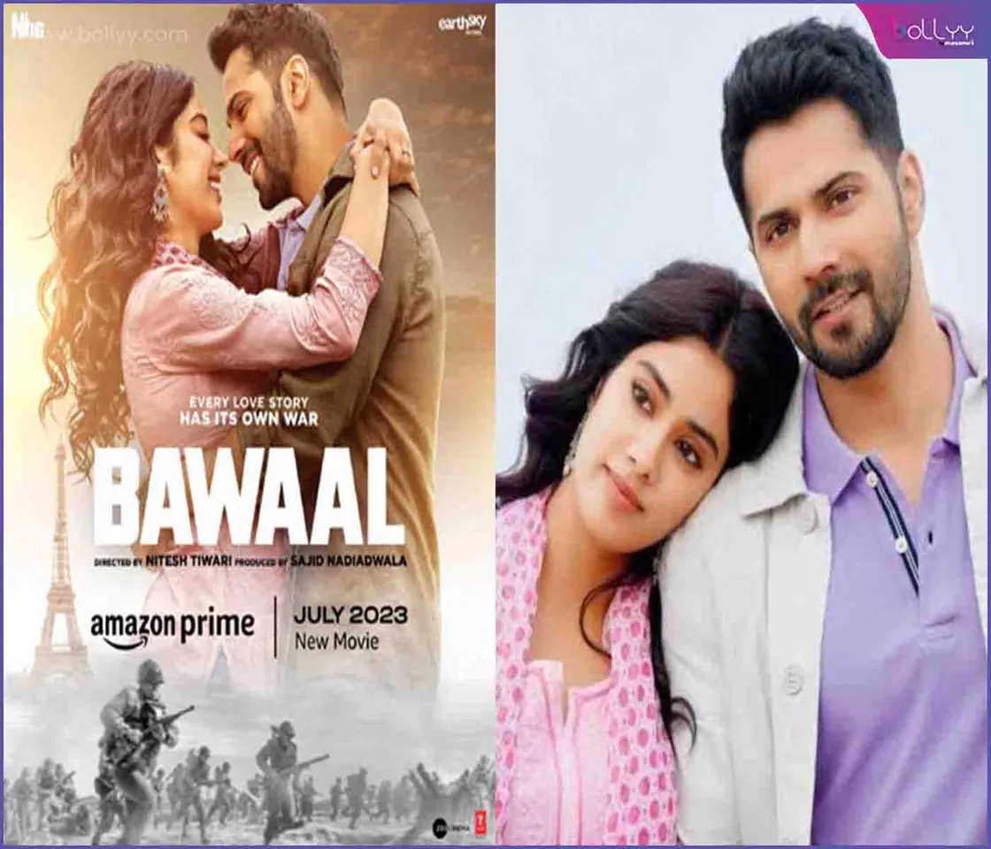 Janhvi Kapoor and Varun Dhawan in Nitesh Tiwari’s ‘Bawaal’ premiere (1)