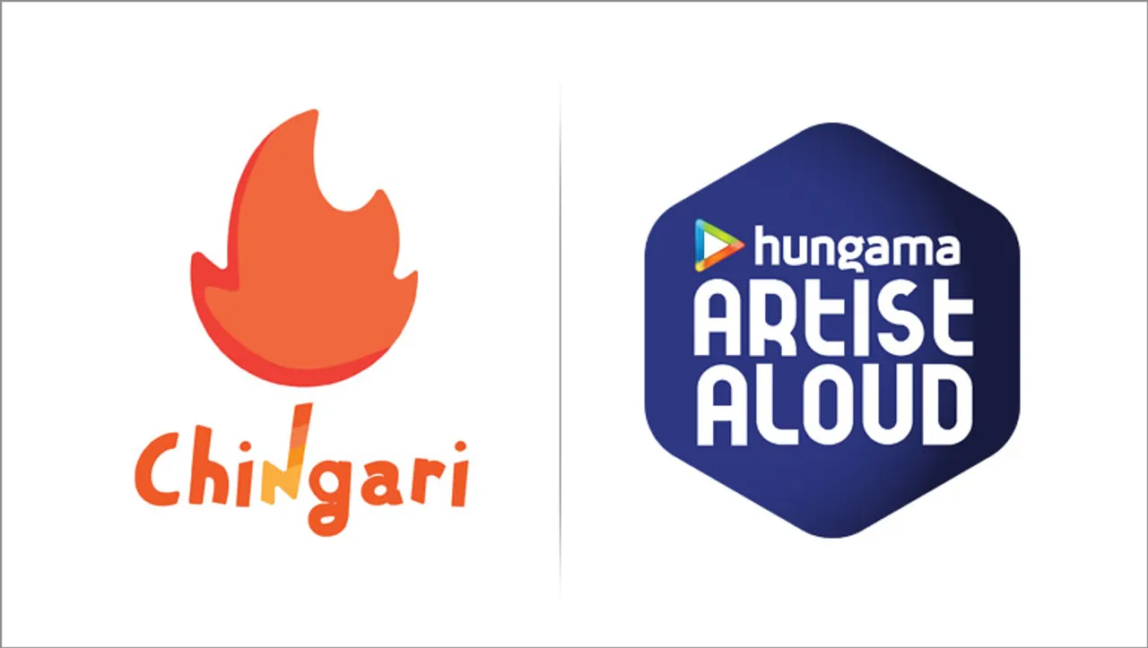 Chingari and Hungama - Artist Aloud collaborate to share motivational stories of artists and influencers