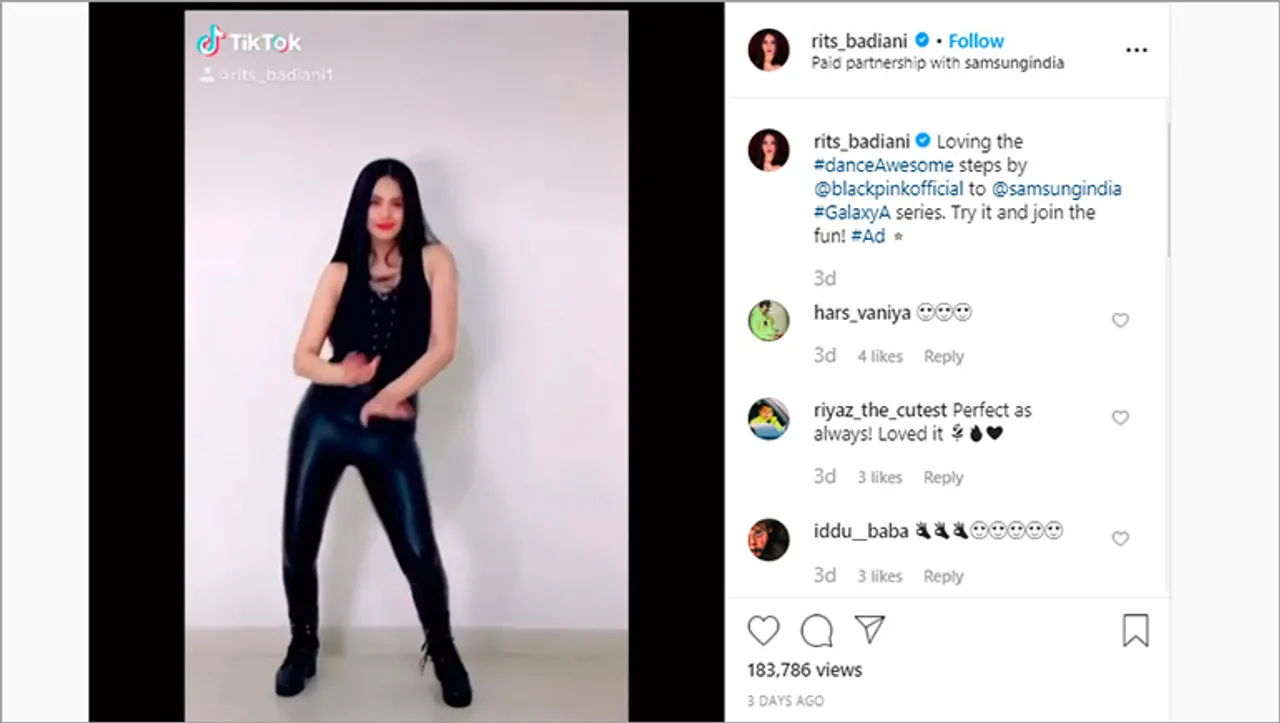 Samsung's TikTok strategy to amplify #DanceAwesome campaign for the launch of Galaxy A series phone