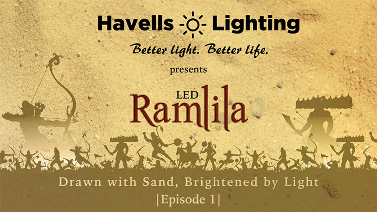 Havells Lighting reimagined Ramlila through sand art and LED lights during Navratri