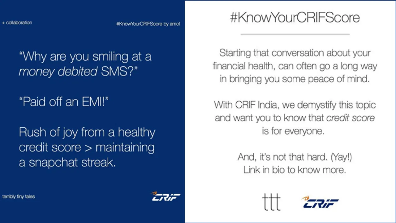 CRIF High Mark collaborates with Terribly Tiny Tales to create awareness for credit scores