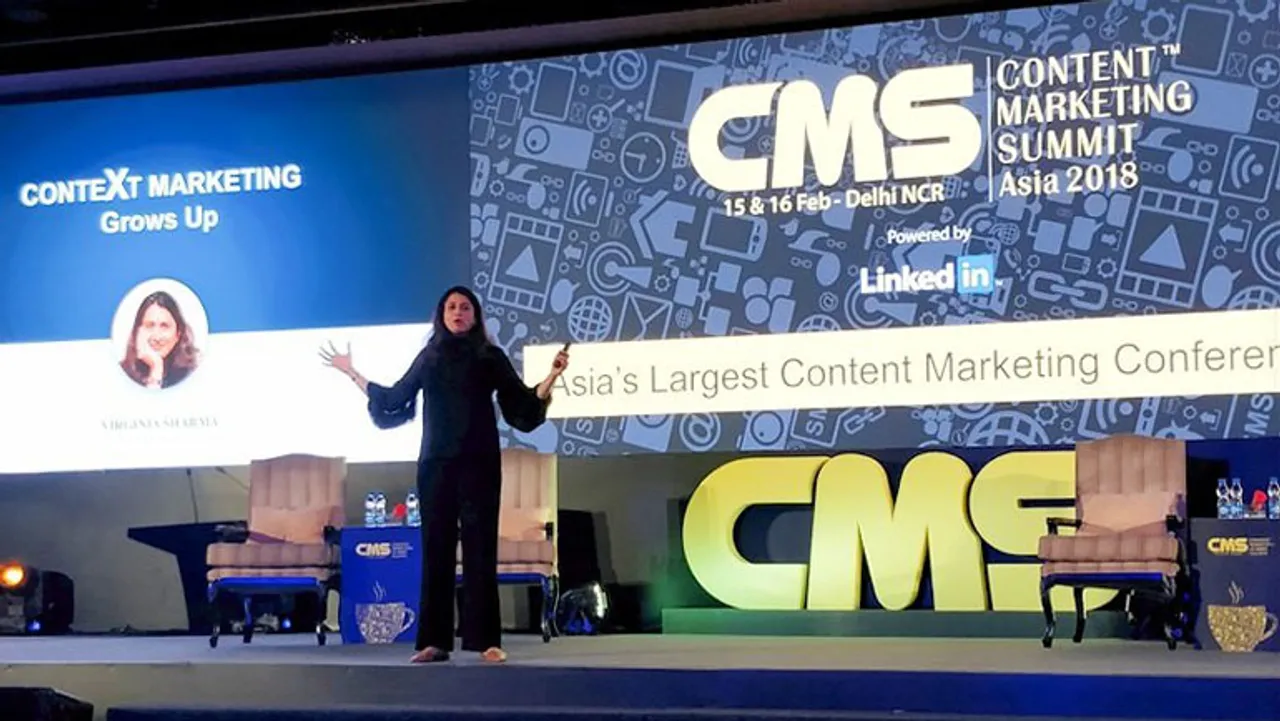 It's time to shift conversation from content marketing to context marketing, says Virginia Sharma