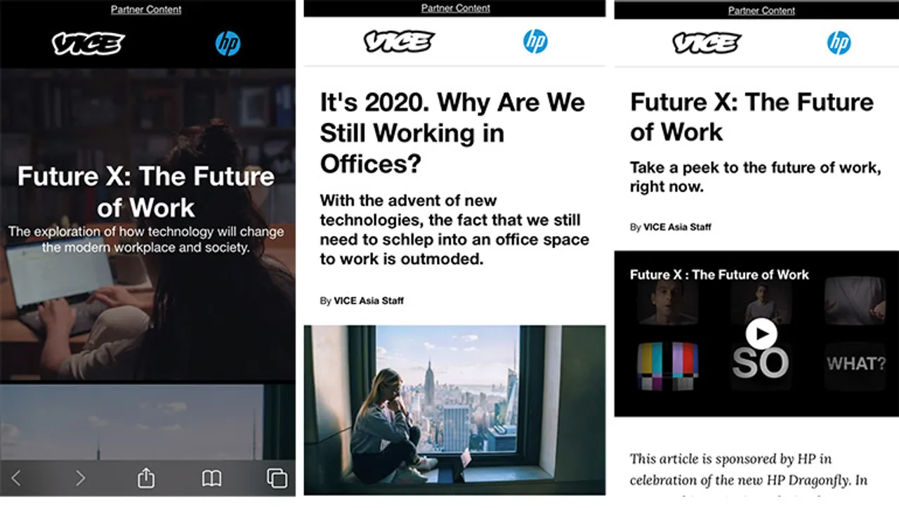 HP and media agency PHD partner Vice and The Economist to produce content series ‘Future X'