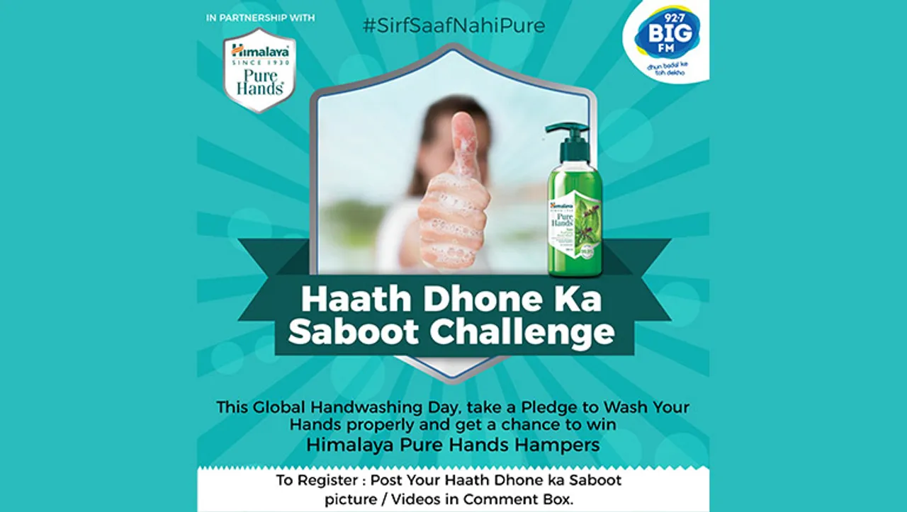 Himalaya Pure Hands partners with Big FM to communicate the importance of handwashing