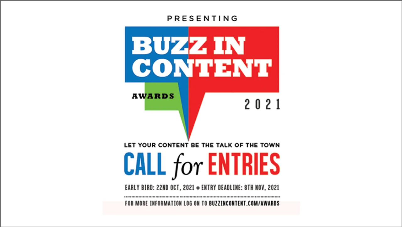 BuzzInContent Awards 2021 announces ‘call for entries'