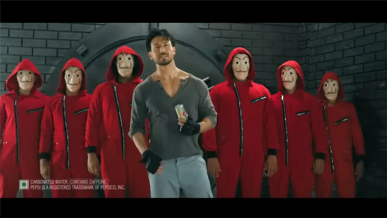 Money Heist professor sends Tiger Shroff on a mission to find Pepsi's limited-edition golden cans and packs