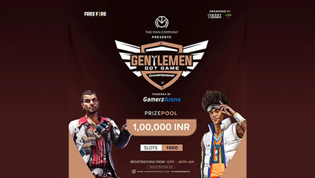 The Man Company launches Free Fire 'Gentlemen Got Game' championship in tie-up with Irony Esports, GamerzArena