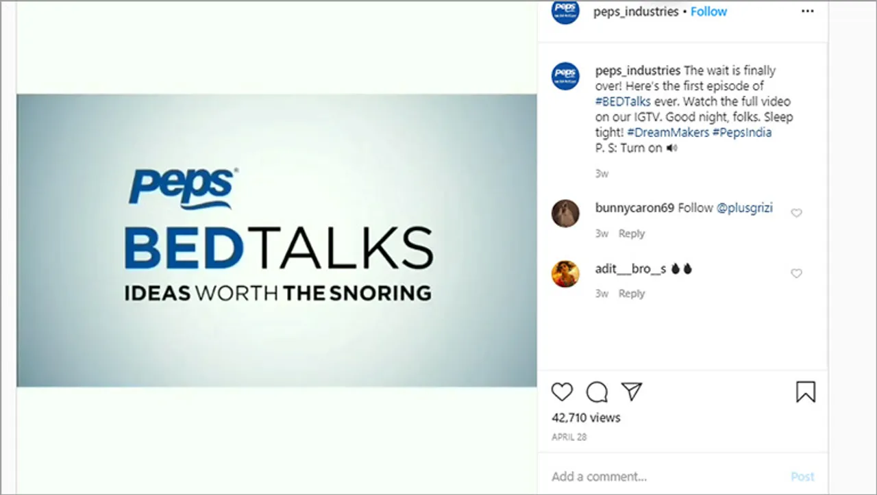 Mattress brand Peps Industries launches ‘most boring' campaign to put people to sleep