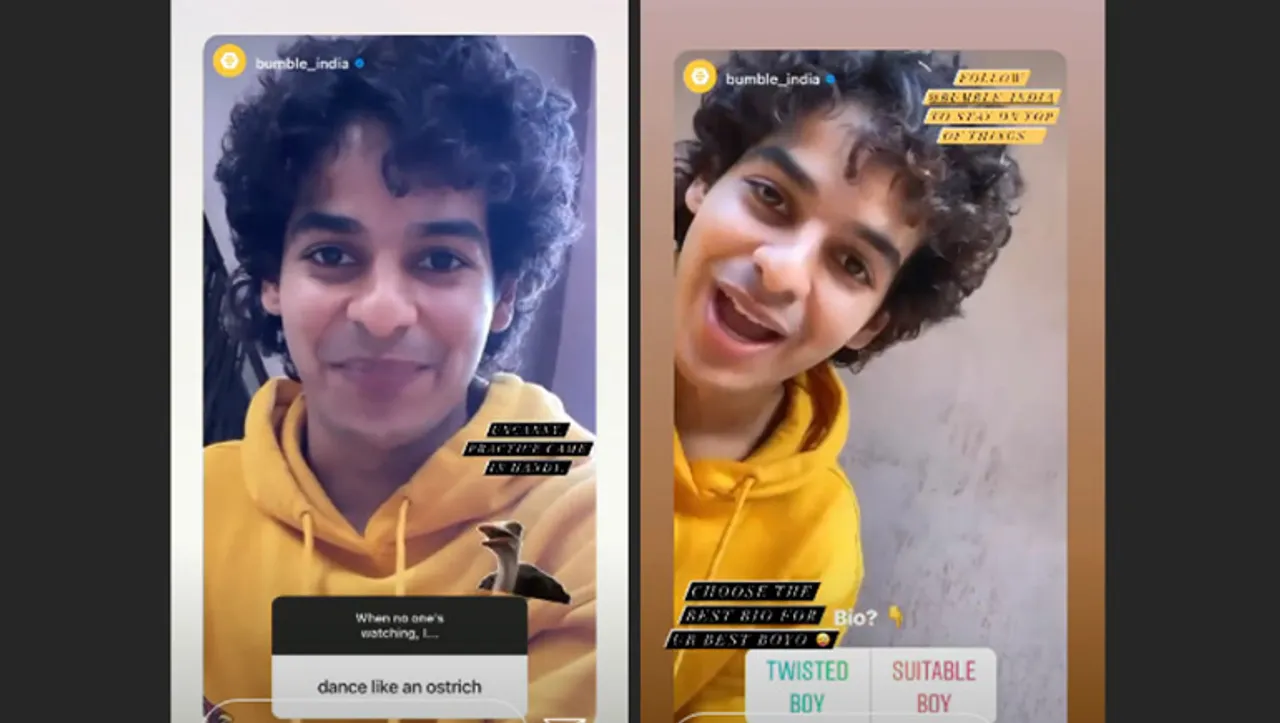 Bollywood actor Ishaan Khatter took over Bumble's Instagram to share tips on making meaningful profile on dating app