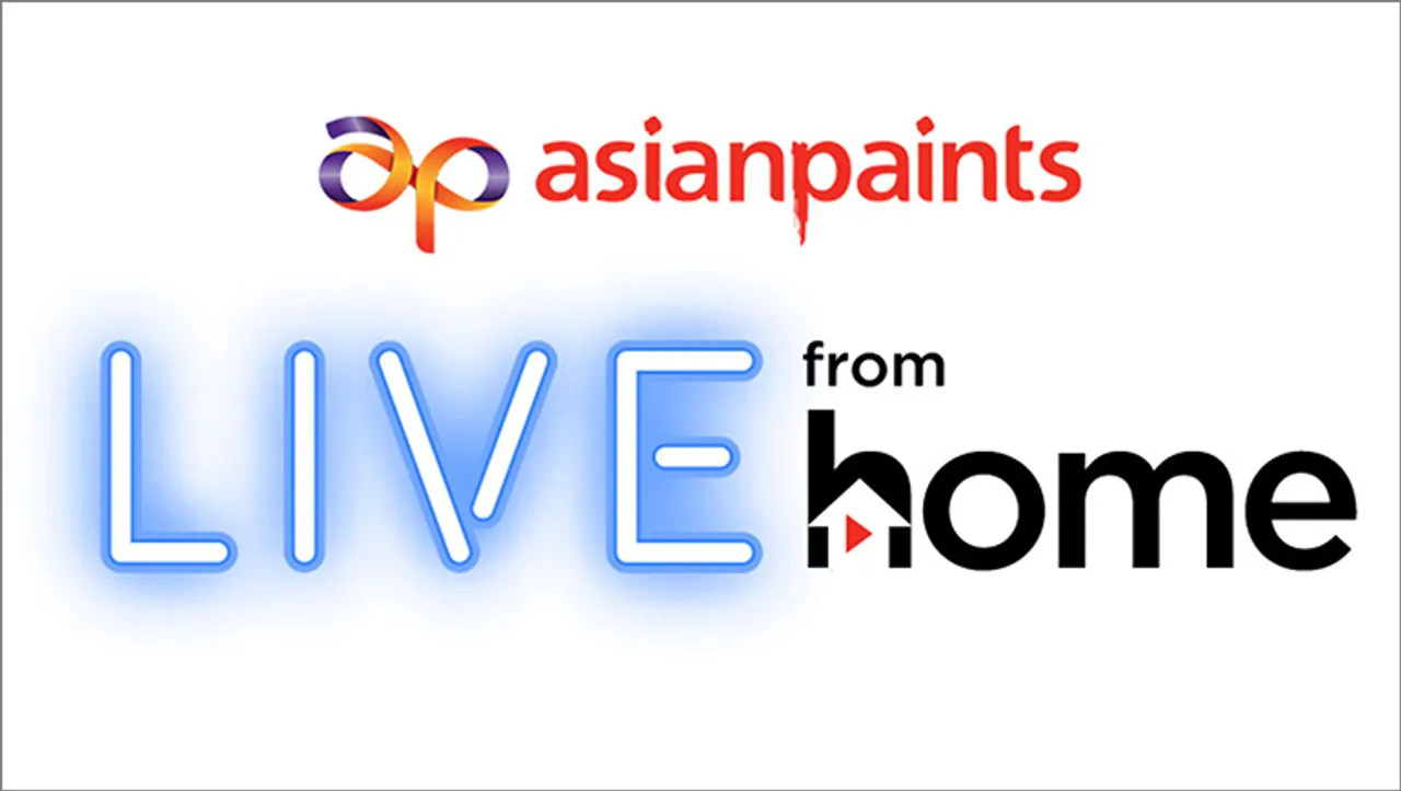 Asian Paints collaborates with artists across categories to perform live from their homes