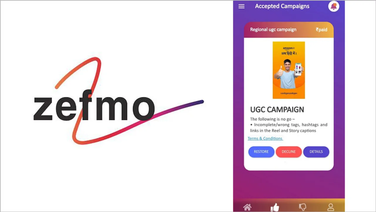 Zefmo launches influencer collaboration app
