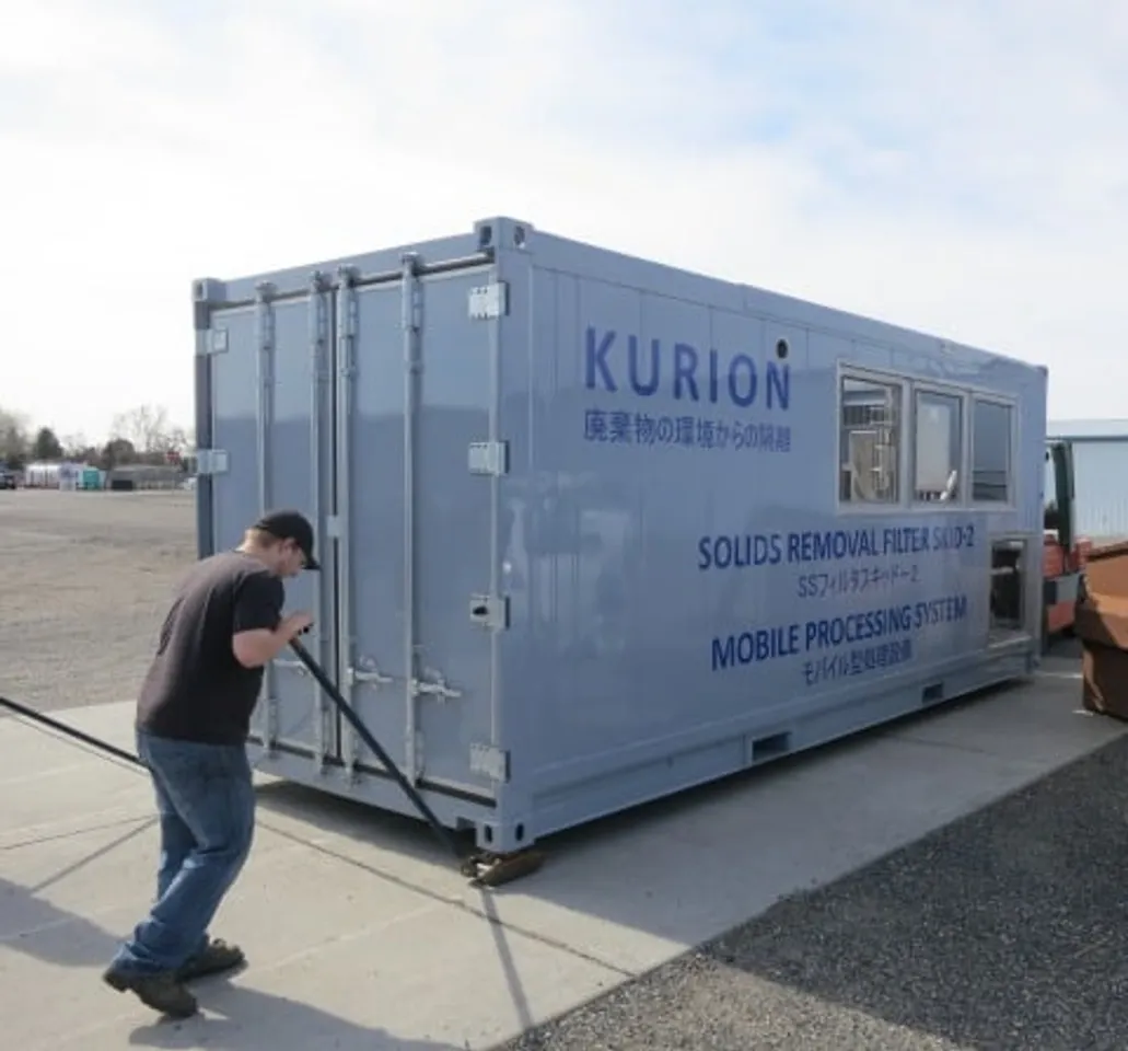 Kurion Mobile Processing System skid