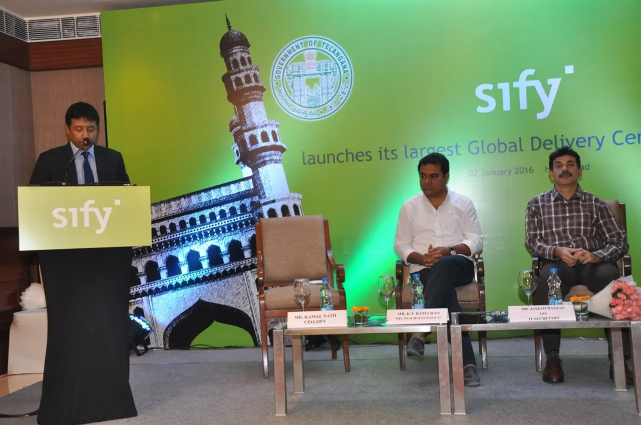 Sify launch of delivery centre in hydrebad e