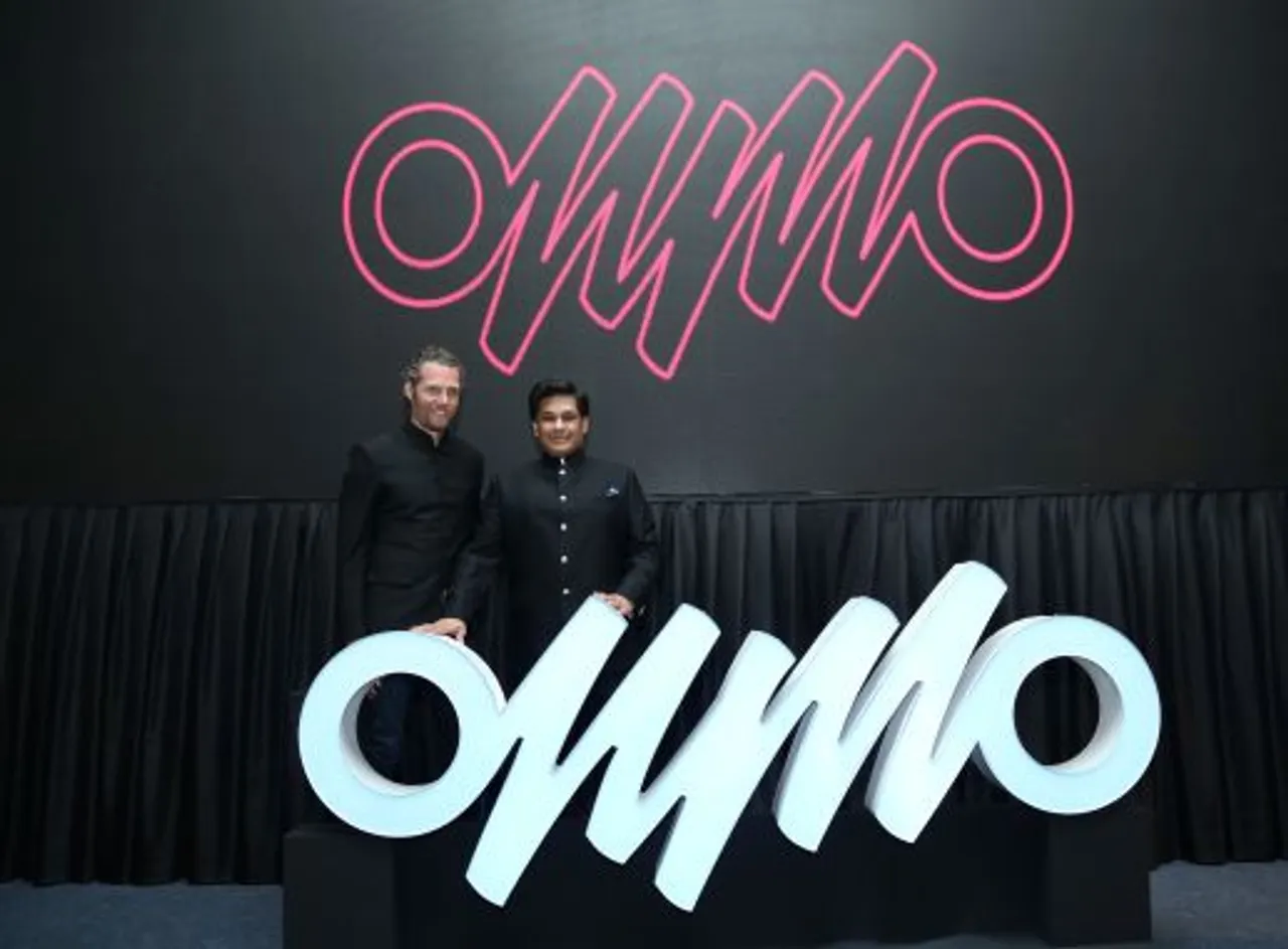 Francois Charles President of OnMobile with Rajiv Pancholy CEO of OnMobile Global Limited launching the brand OnMo