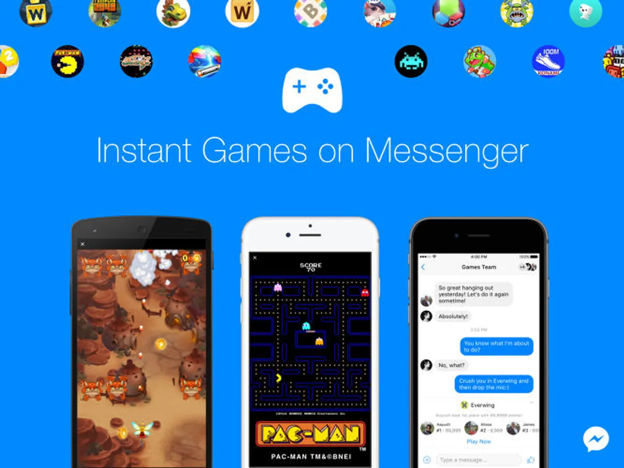 CIOL Facebook brings HTML5 based Instant Games including PacMan to Messenger