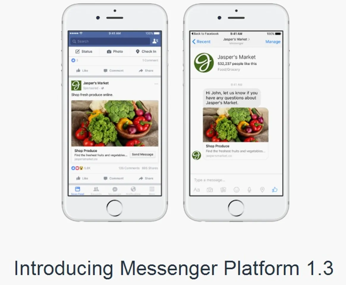 CIOL Facebook Messenger version 1.3 enables advertisers to send messages directly to users