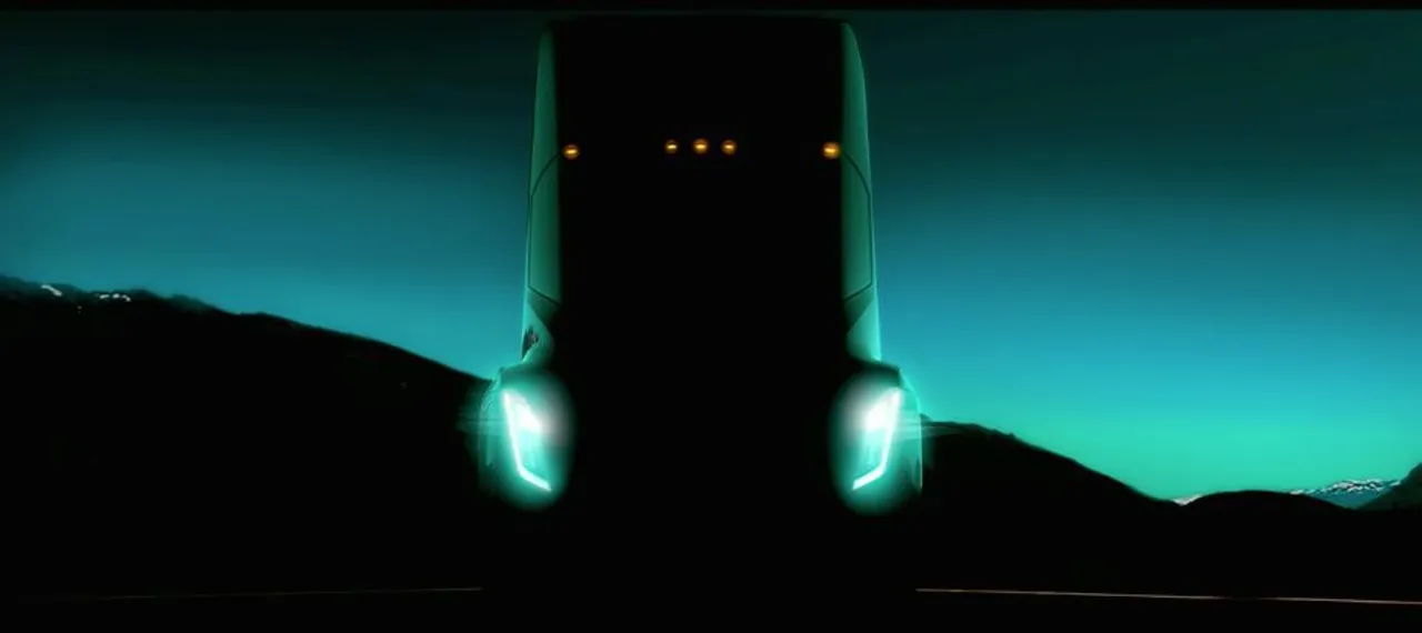 CIOL Elon Musk teases Tesla's electric semi truck at TED talk