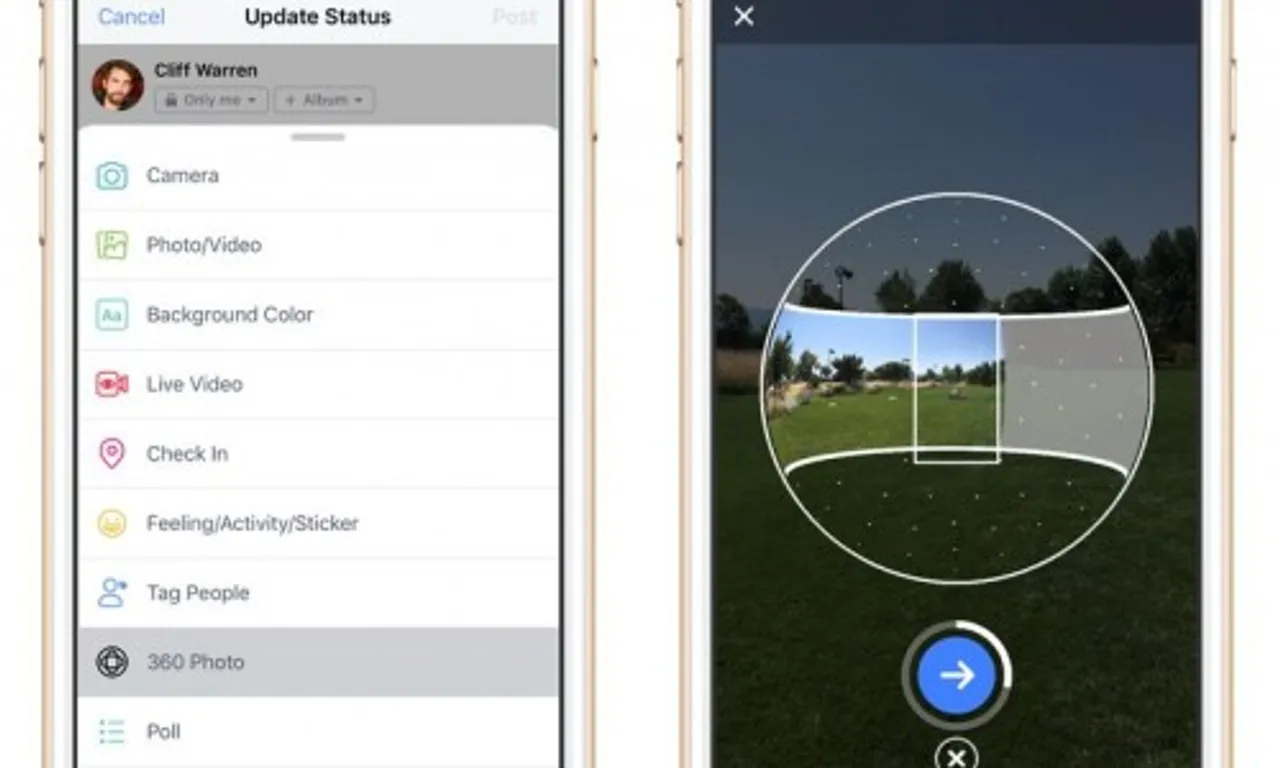 Facebook uses AI to correct 360-degree photos