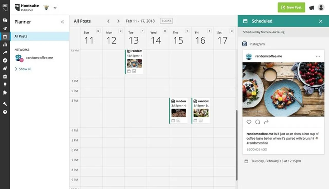 Instagram allows business users to schedule their posts