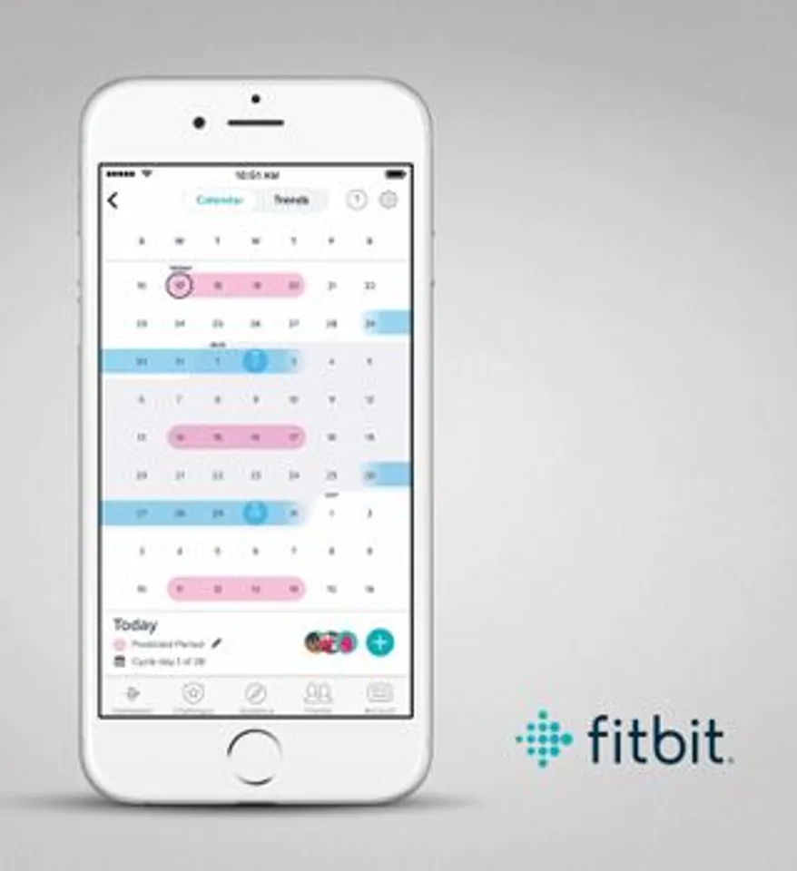 Fitbit App iOS PR Female Health Calendar x