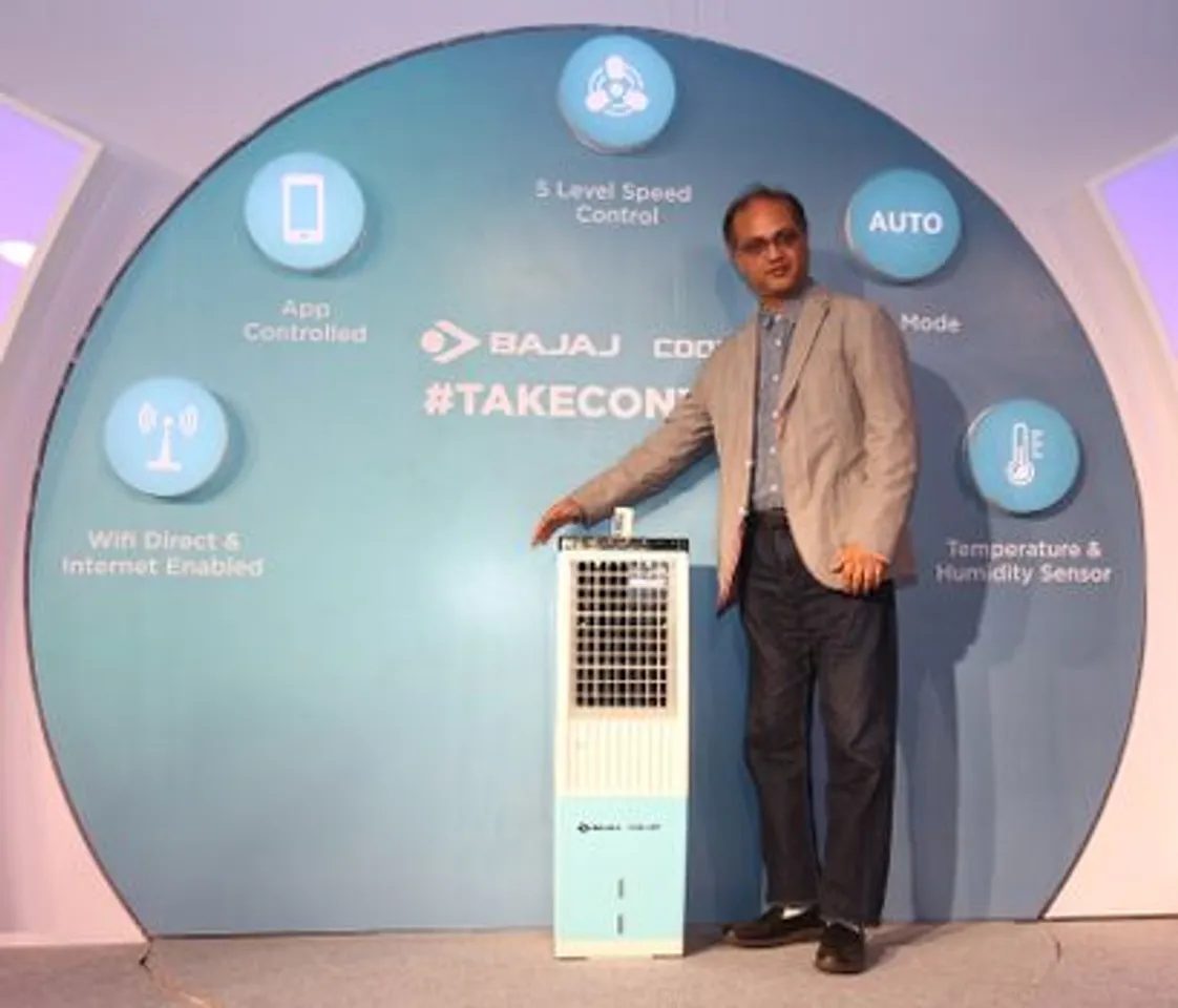 Mr. Anant Bajaj JMD Bajaj Electricals Ltd. at the launch of Indias first IoT enabled Air Cooler in Bangalore on Thursday