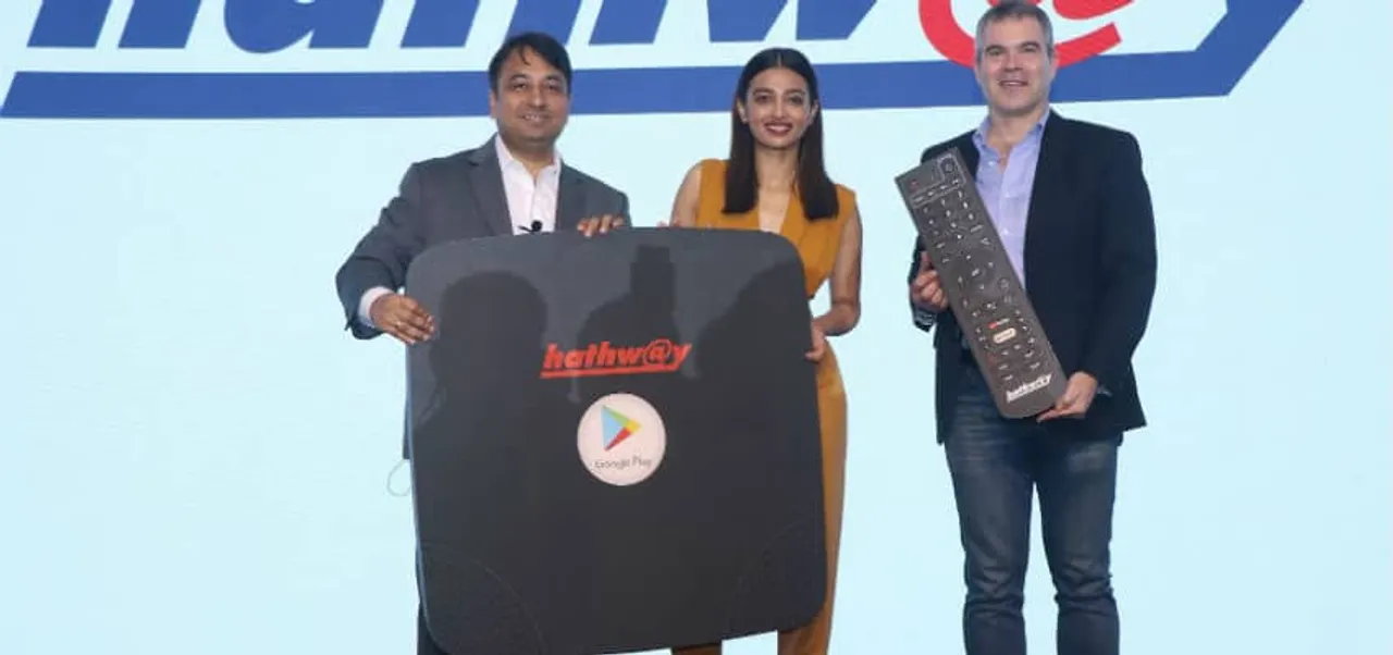 Hathway Cable & Datacom Android TV unveling the device
