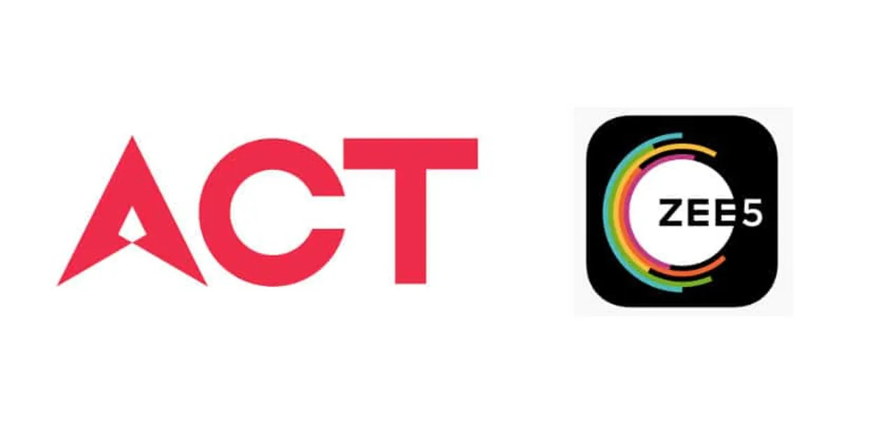 ACT Fibernet Announces Partnership with ZEE5 to expand its OTT offerings