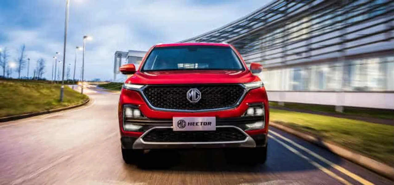 MG Motor unveils India’s first Internet Car; Showcases futuristic car technology in the MG Hector