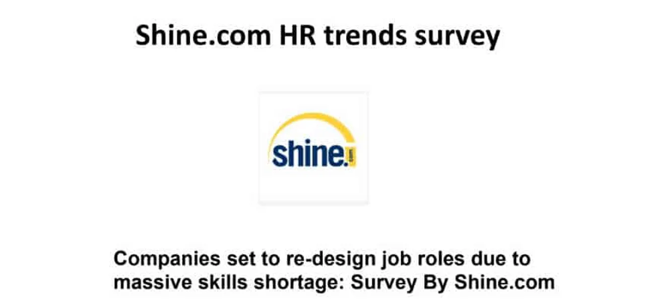 Companies set to re-design job roles due to massive skills shortage: Shine.com HR trends survey