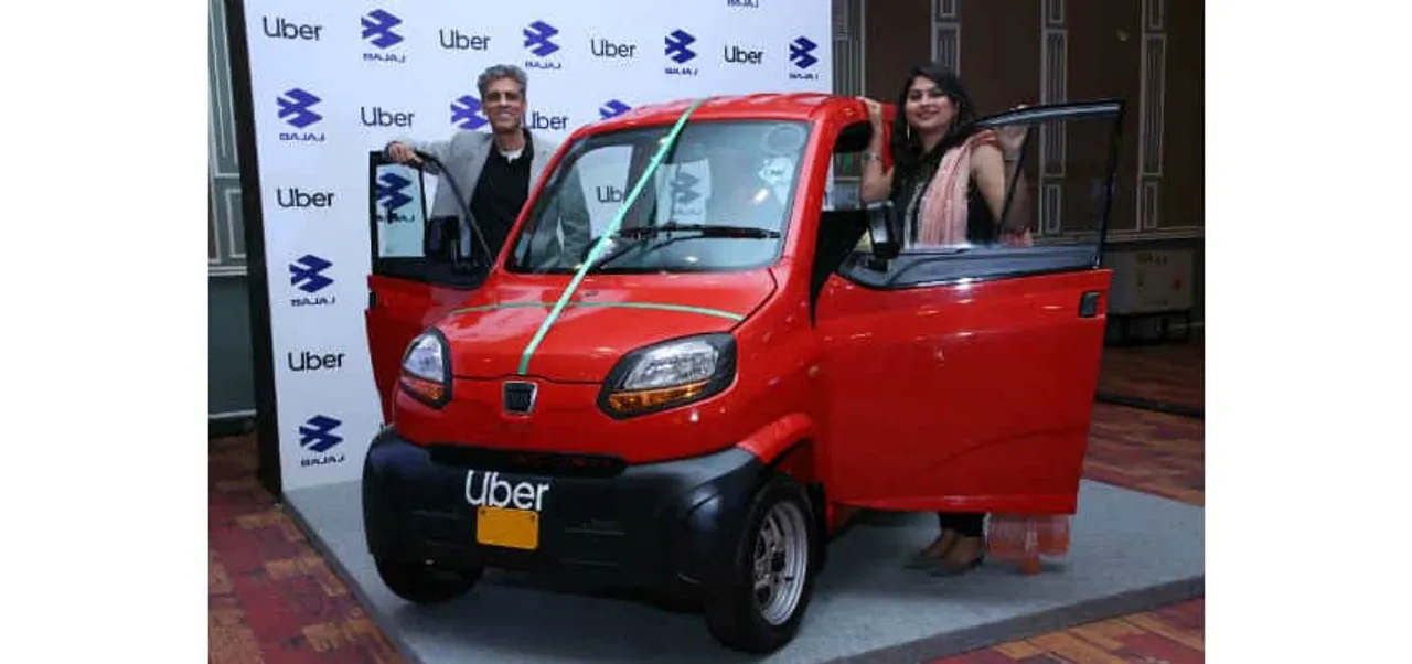 Uber announced partnership with Bajaj to launch Bajaj Qute